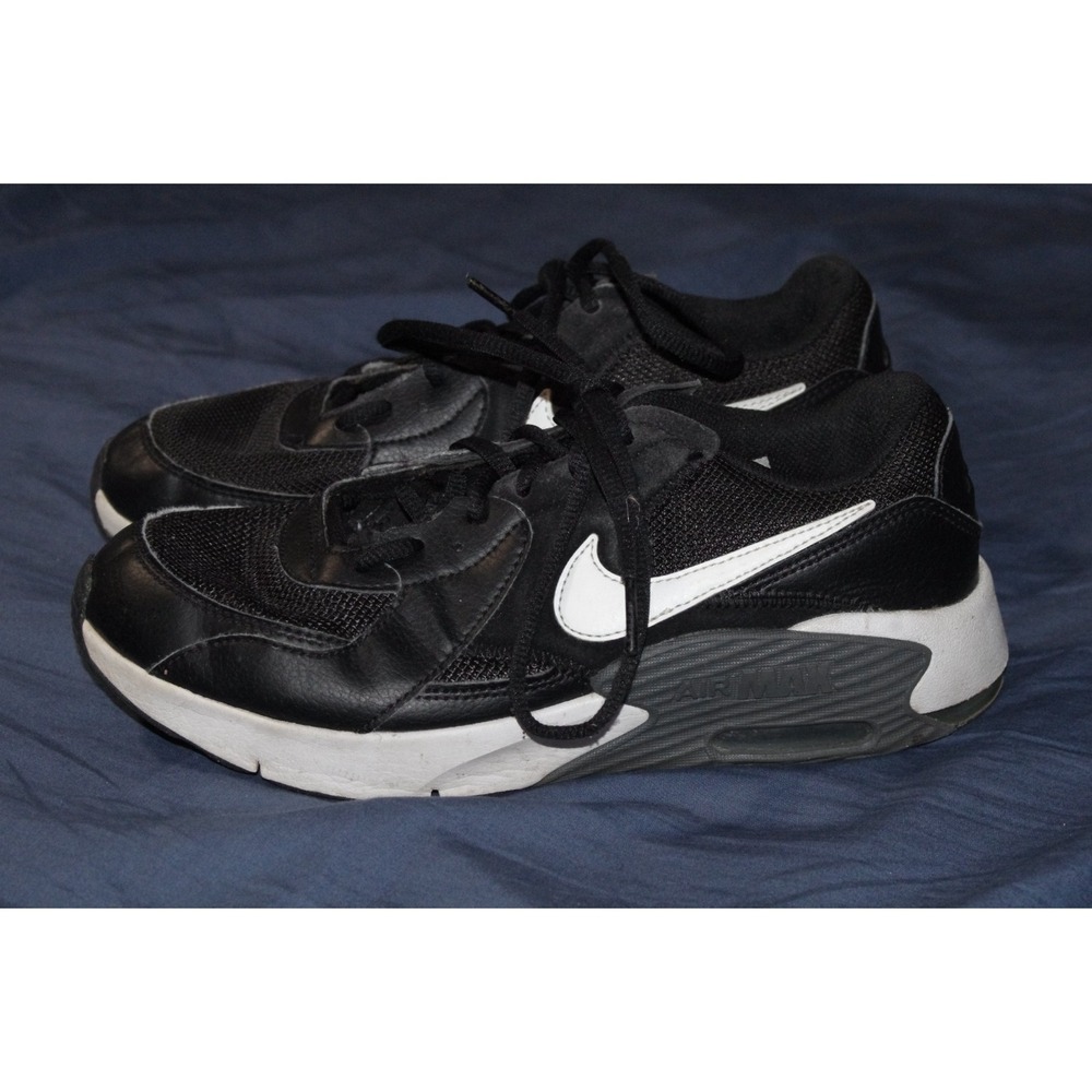 Nike Air Max 6.5Y Youth Black white gray‎ GUC